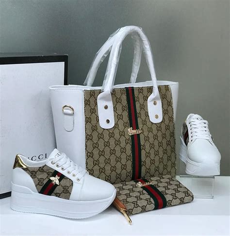 gucci tennis women matching shoes handbag|gucci inspired tennis shoes.